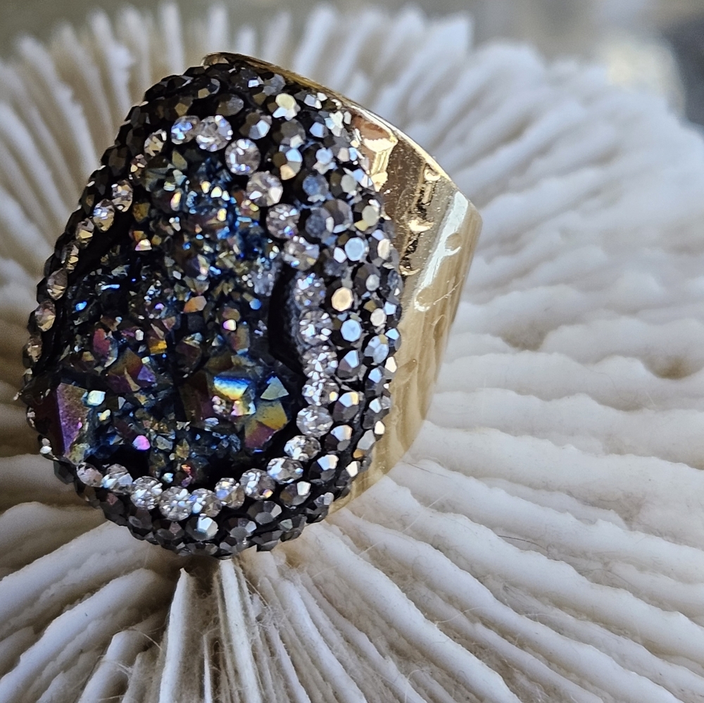 Druze ring size 8+ adjustable